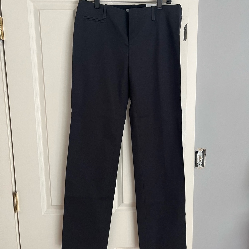 Gap NWT black straight stretch pants size 8R